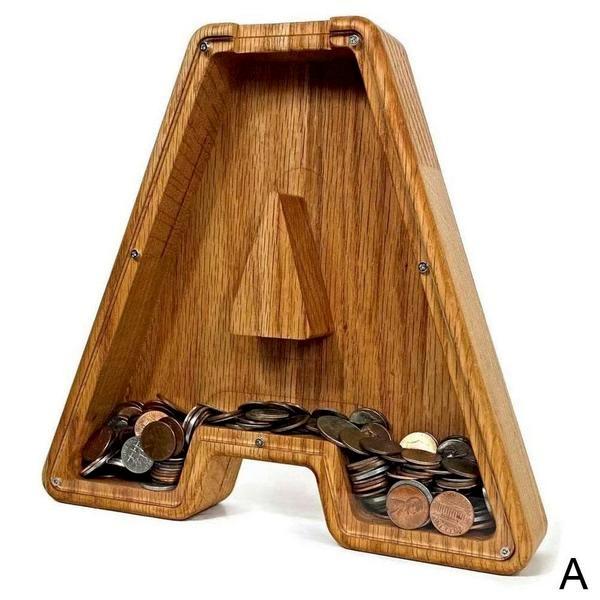 Frendorf | Holz Alphabet Sparschwein - LetterSaver