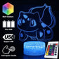 Lampe 3D Pokémon Bisasam