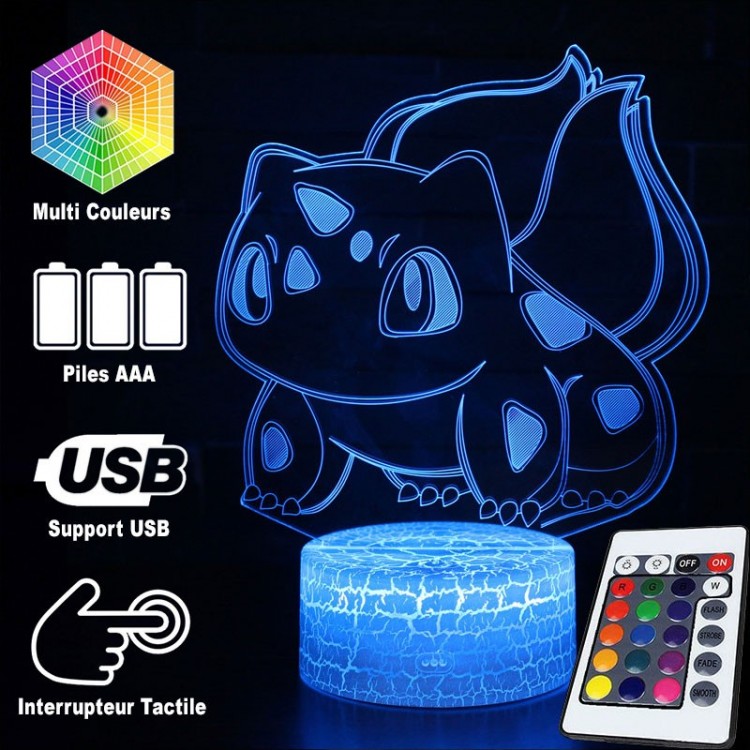 Lampe 3D Pokémon Bisasam