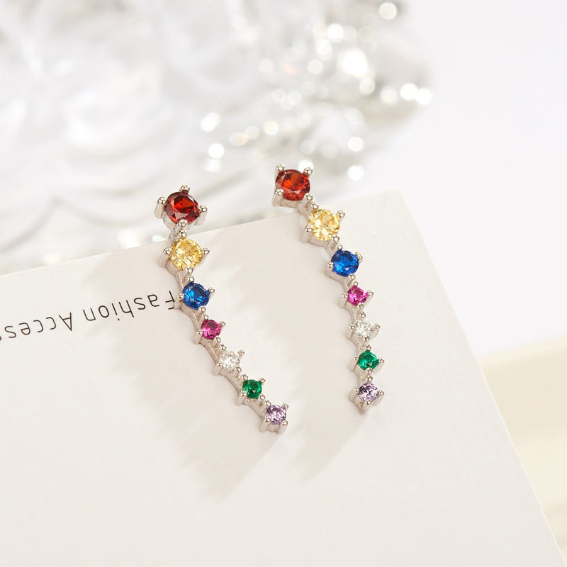 Frendorf | Glamour | Glänzender Zirkon 925 Sterling Silber Ohrring