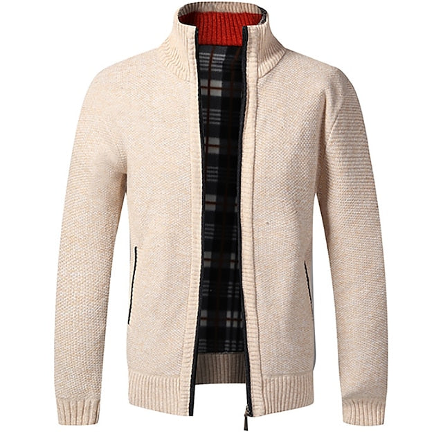 Frendorf | Stylischer Zipper-Strickpullover für Herren (italienisches Design)