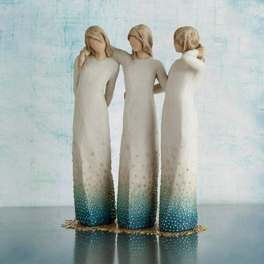 Frendorf | SisterSoul Harzfigur – Herzliche Schwesternschaft Ornament