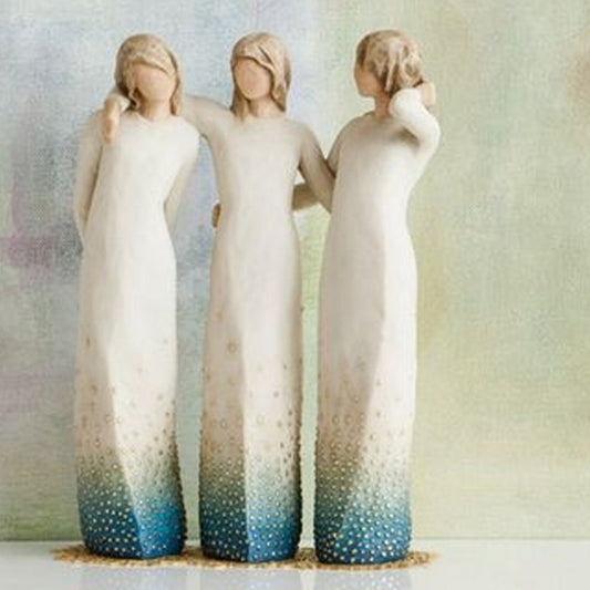 Frendorf | SisterSoul Harzfigur – Herzliche Schwesternschaft Ornament