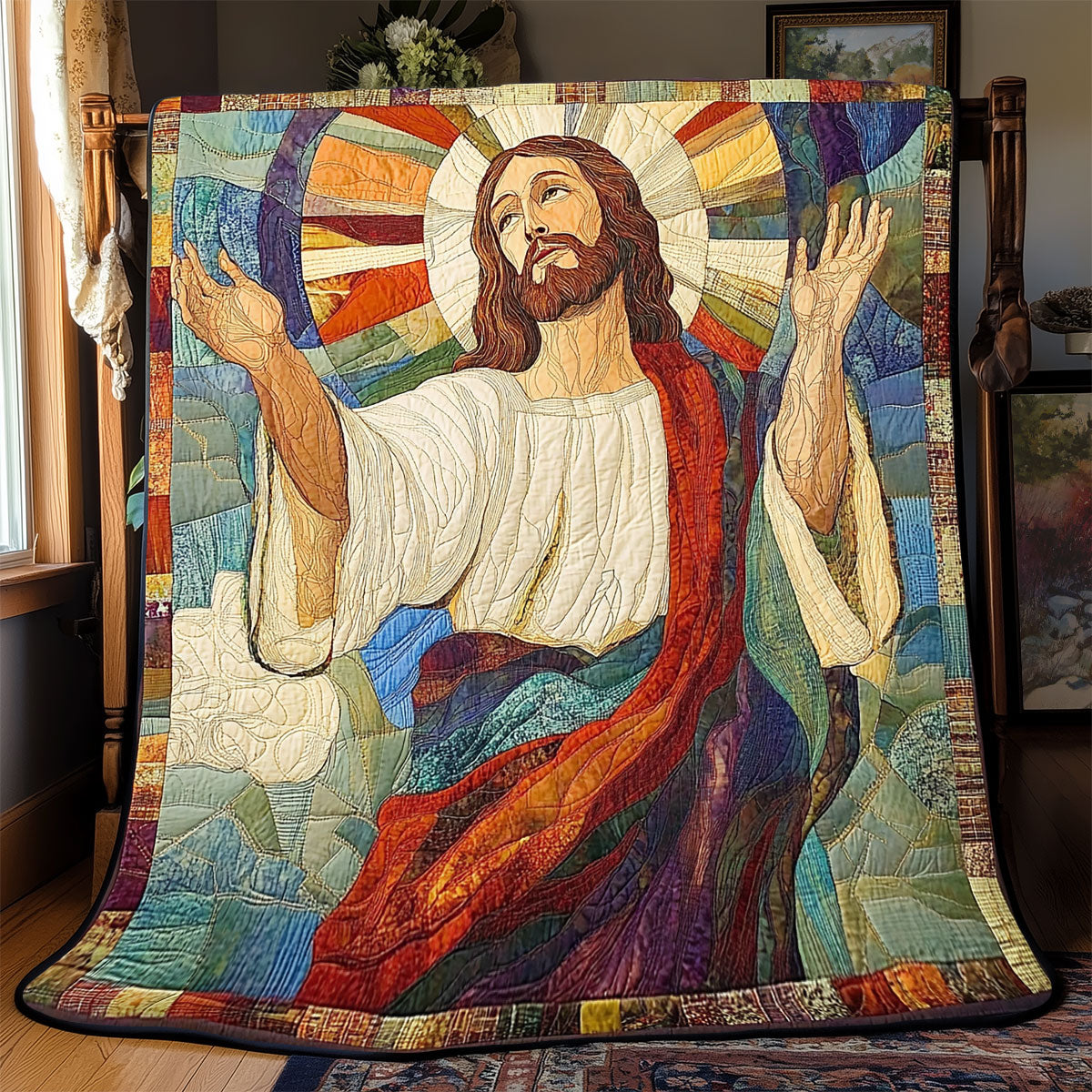 Jesus Licht der Gnade Steppdecke