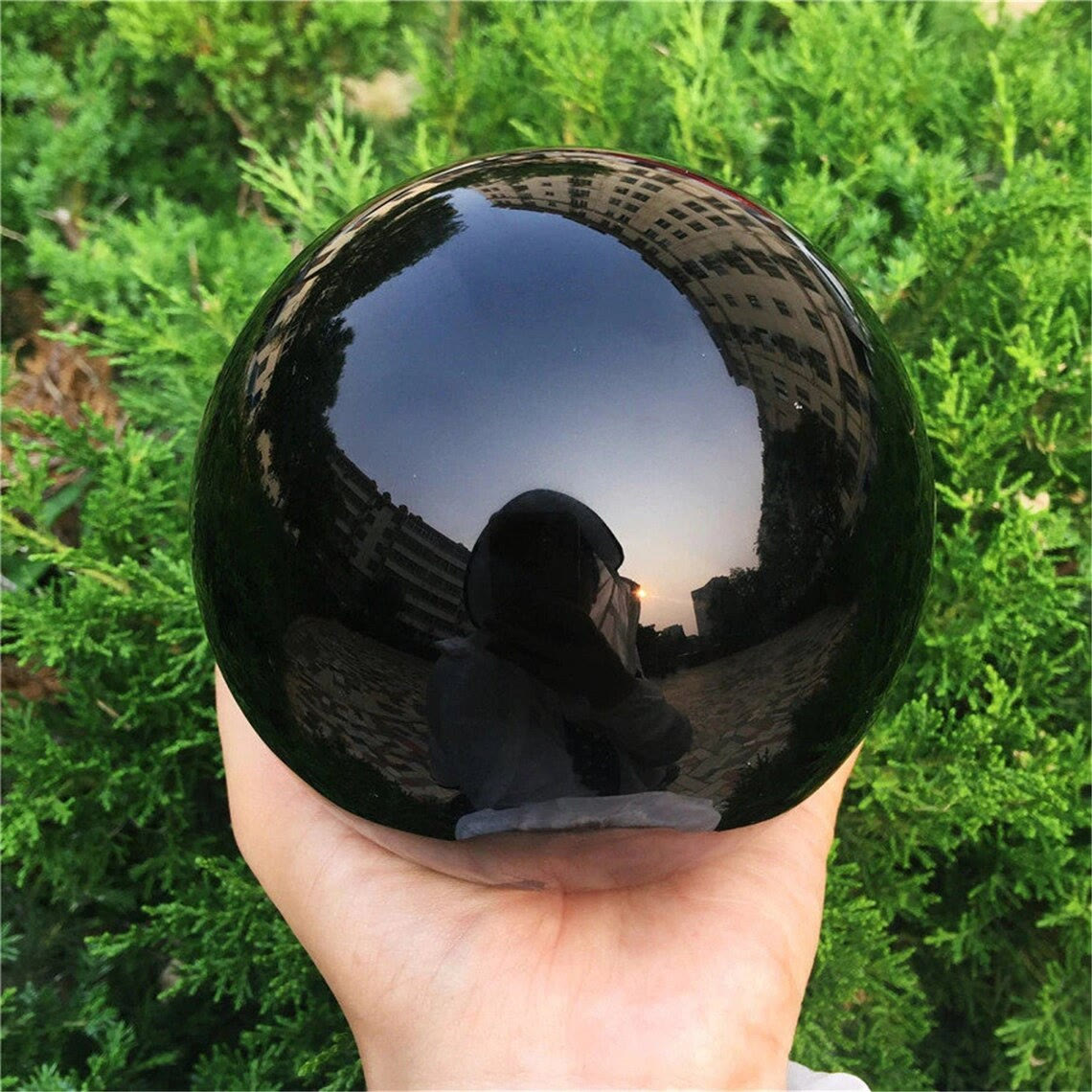 Frendorf Obsidian Kristallkugel Dekoration