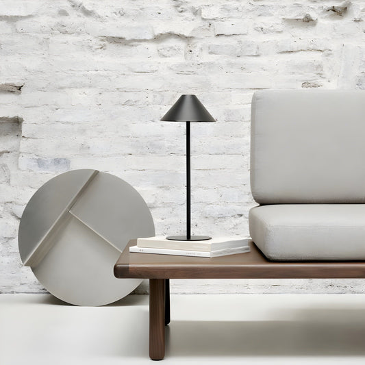 Minimalistische dimmbare Touch-Tischlampe - wasserdichtes und wiederaufladbares Licht Farbe