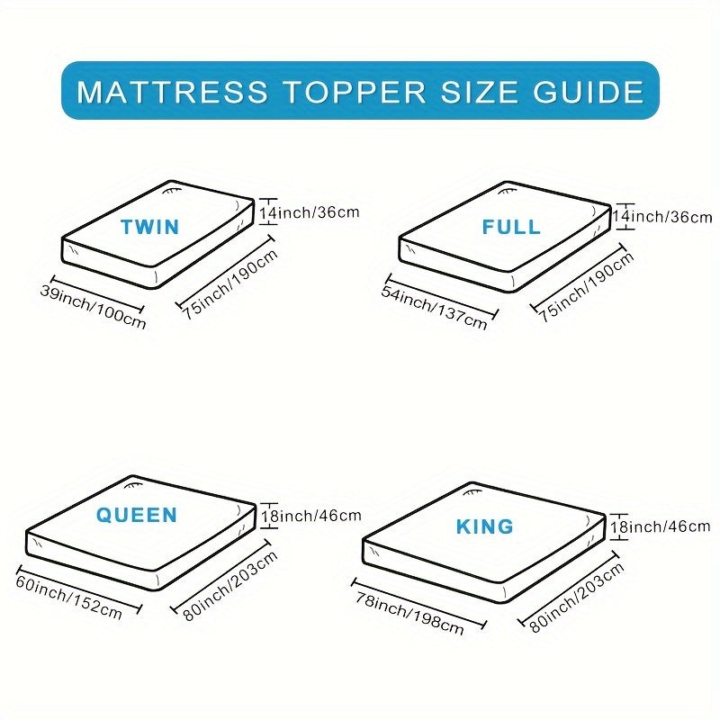Kühlende extra dicke Matratzenauflage – 8-21 Zoll tiefes Pocket, plüschiger 5D Daunenalternative Topper – atmungsaktive gesteppt passende Matratzenabdeckung für komfortables Schlafen (1 Stück)
