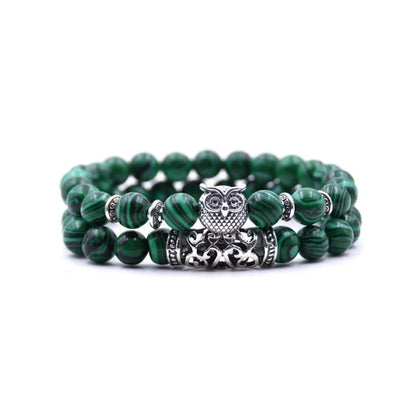 Frendorf | Eule Charme Naturstein-Armband