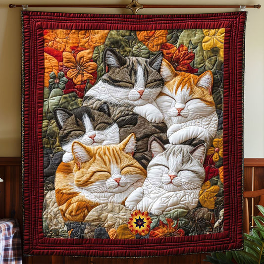 Fluffige Herbst Katzendecke