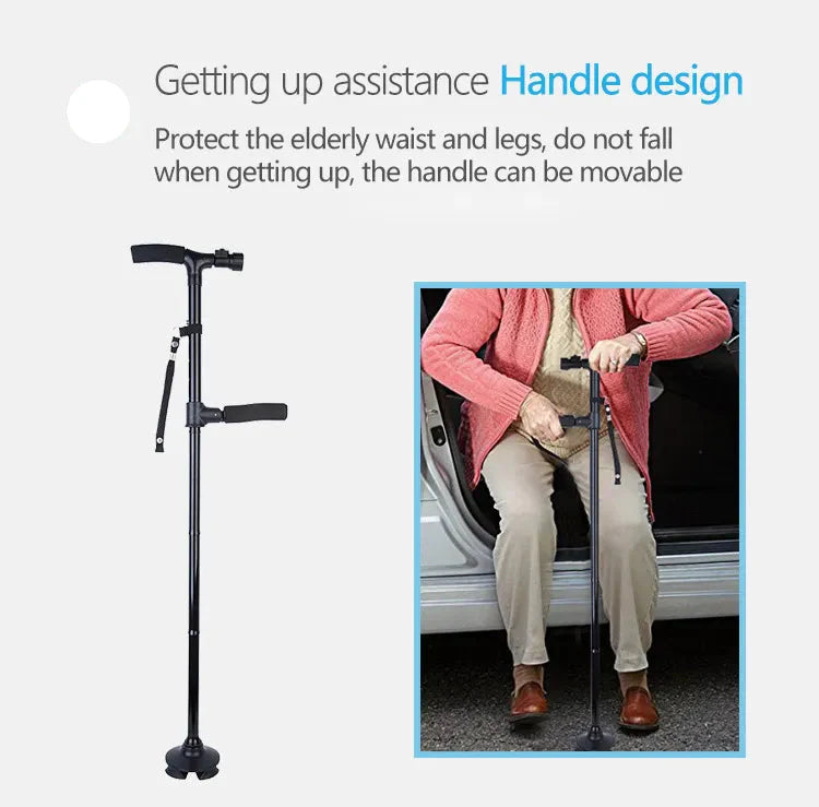 Frendorf | Praktische Klapbare Gehhilfe für Senioren und Beinträchtige Personen