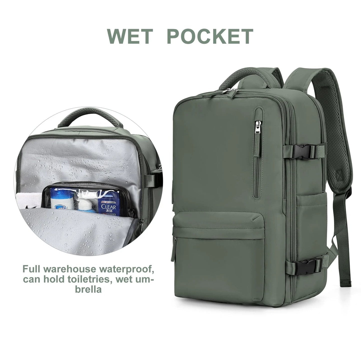 Frendorf | Frauen große Reise-Rucksack wasserdicht Wandern Rucksack