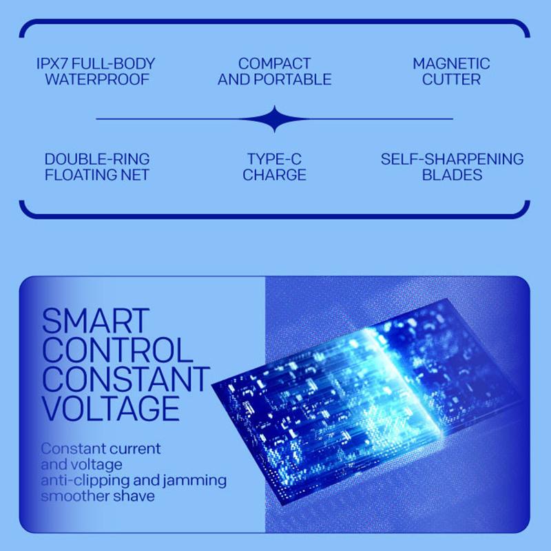 Frendorf | BladePro | Reise-Rasierer – Wasserdicht & Lange Akkulaufzeit