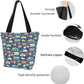 Frendorf | Antcreptson Campers Camping Wohnwagen Canvas Tragetasche für Frauen Reisen Arbeit Einkaufen Lebensmittel Top-Handtaschen Große Taschen Wiederverwendbare Handtaschen Baumwoll-Schultertaschen für Frauen Reisen Arbeit Einkaufen Lebensmittel