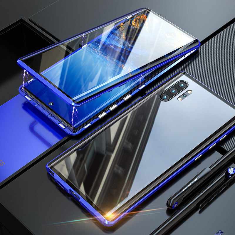 Frendorf | gehärtetes Glas Doppelseitige Handyhülle für Samsung