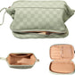 Frendorf | Abiudeng Große Make-up Tasche, Doppelschicht Kosmetiktasche, Reise Make-up Tasche, Leder Make-up Tasche, Kosmetische Reisetaschen, Tragbare Leder Kulturbeutel, Geräumige Kosmetiktasche für Frauen und Mädchen