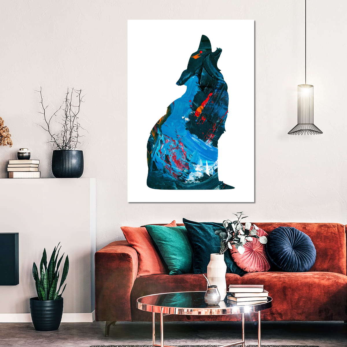 Frendorf | Die Wolf heult nachts Wandkunst