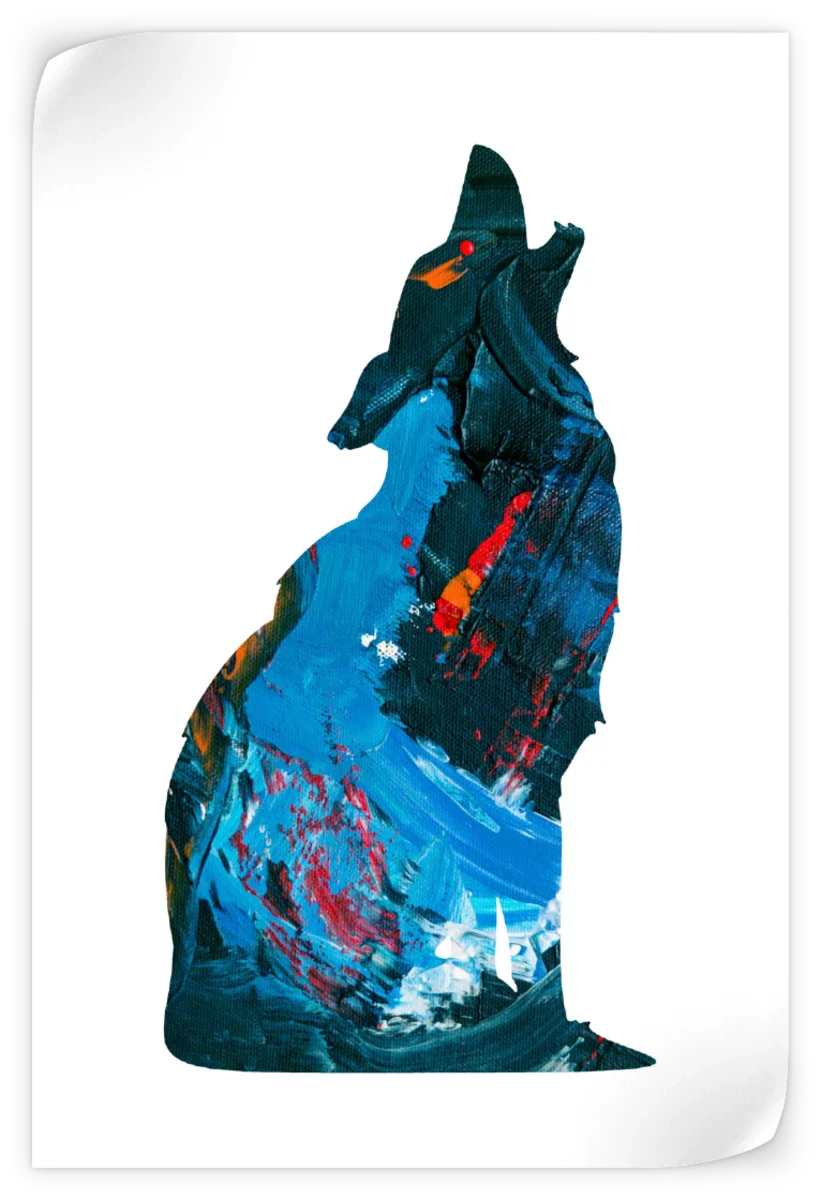 Frendorf | Die Wolf heult nachts Wandkunst