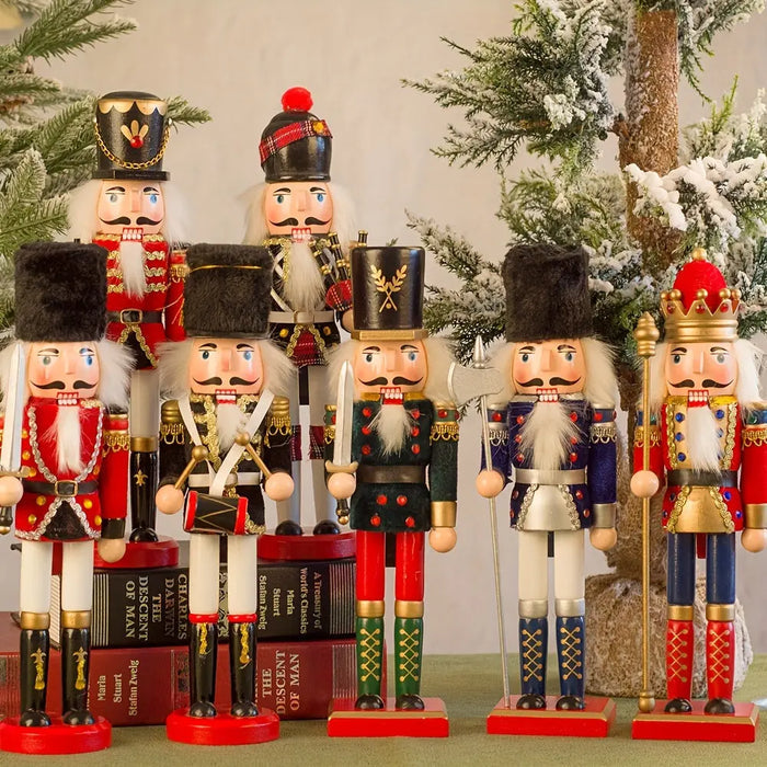 Frendorf | NussknackerJoy - Holz-Nussknacker-Soldatenfigur für zeitlosen Weihnachtszauber