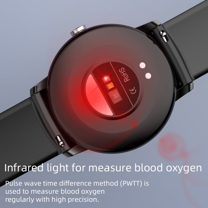 Frendorf | BCKS02 Blutzucker messen Blutsauerstoff Blutdruck Herzfrequenz Bluetooth Smartwatch