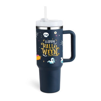 Isolierender Becher mit Griff und Strohhalm | 40 oz
