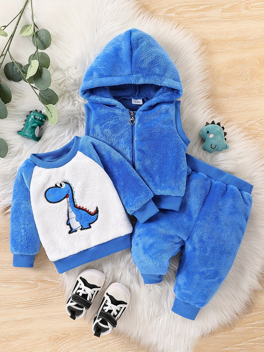 Frendorf | 3-teiliges Baby Jungen Flanell-Set – Ideal für kalte Wintertage