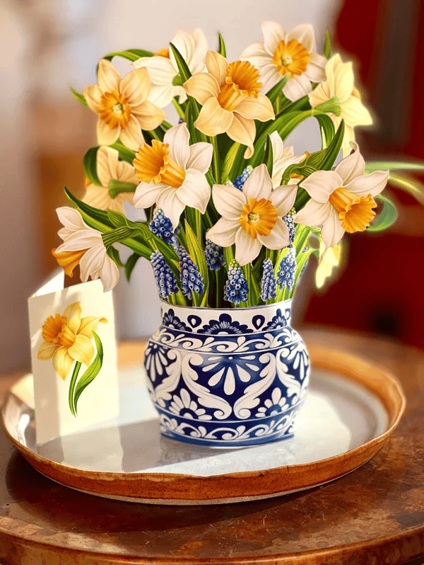 Kunstoff Pop-up Blume | Inkl. Gratis Geschenkkarten - Faire