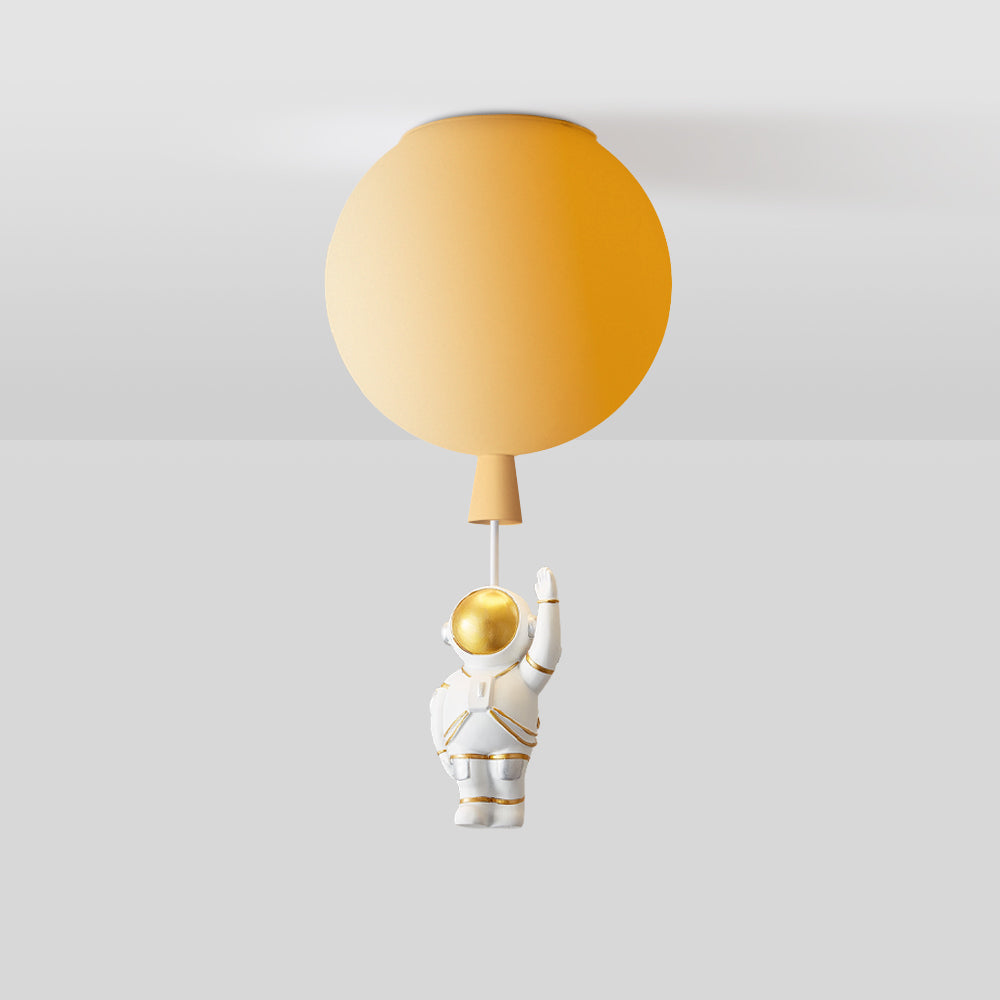 Frendorf | DreamScape | Moderne Mond/Astronauten LED Deckenlampe Acryl Grau/Weiß/Rosa/Rot/Grün/Gelb/Blau/Orange