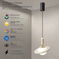 Frendorf | Orbium Saturn Design Pendelleuchte | Modernes Lichtkonzept | Elegantes Raumschiff-Design | Stimmungsvolle Beleuchtung