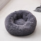 Runder Plüsch beruhigender Donut-Katzenbett-Nest