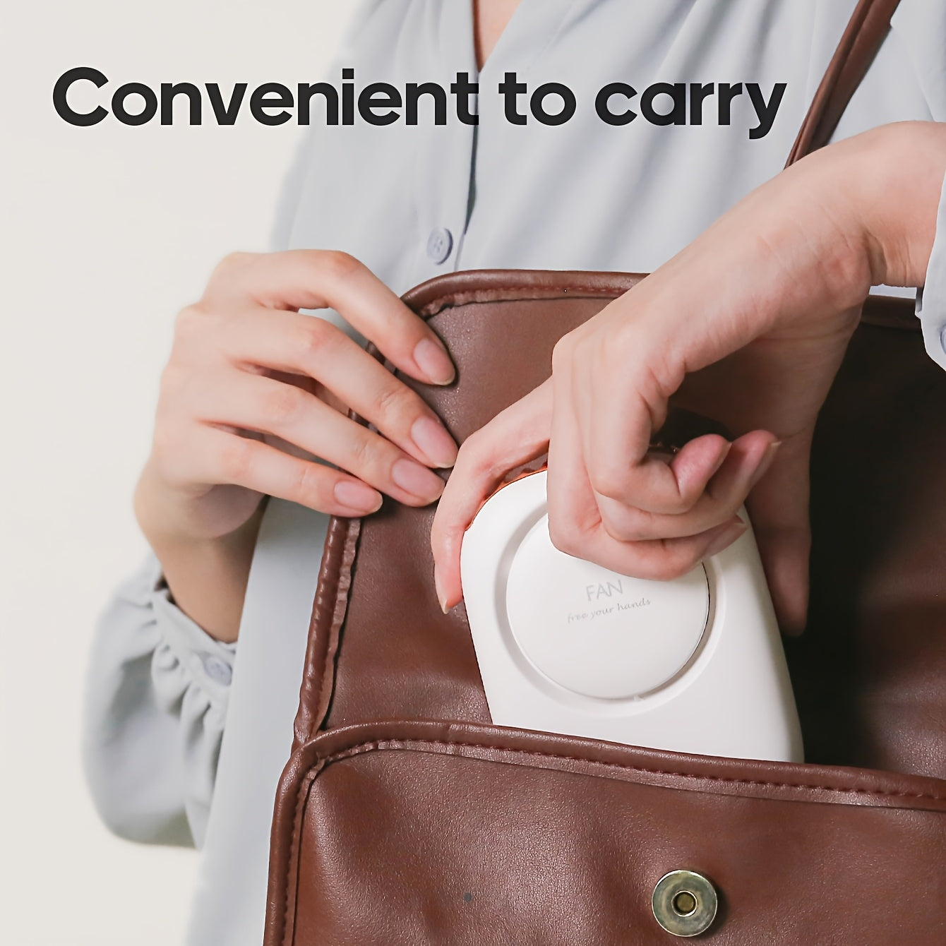 Frendorf | BreezeWave | Tragbarer Nackenventilator | Kabellos und Leicht | Wiederaufladbar