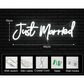 Just Married Neonzeichen