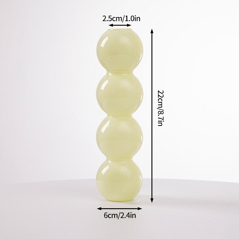 Kaktus + Pilzförmige Glasvasen