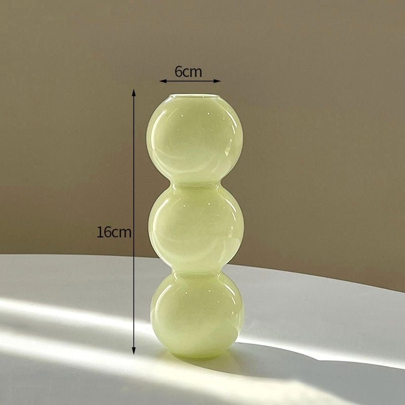Kaktus + Pilzförmige Glasvasen