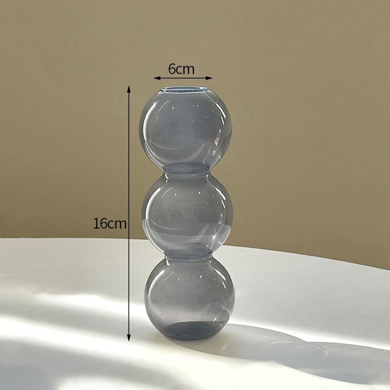 Kaktus + Pilzförmige Glasvasen