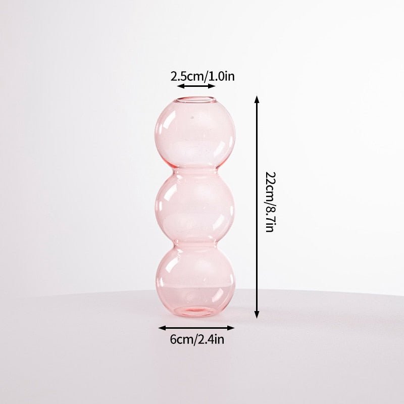 Kaktus + Pilzförmige Glasvasen