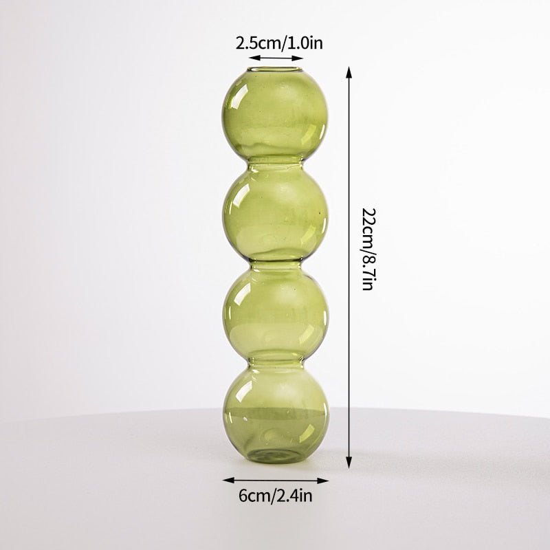 Kaktus + Pilzförmige Glasvasen