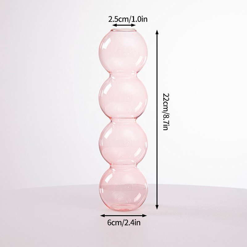 Kaktus + Pilzförmige Glasvasen