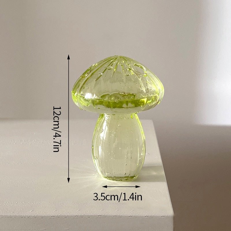 Kaktus + Pilzförmige Glasvasen