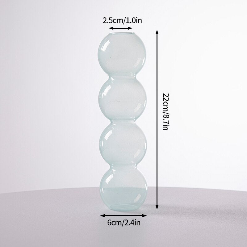 Kaktus + Pilzförmige Glasvasen