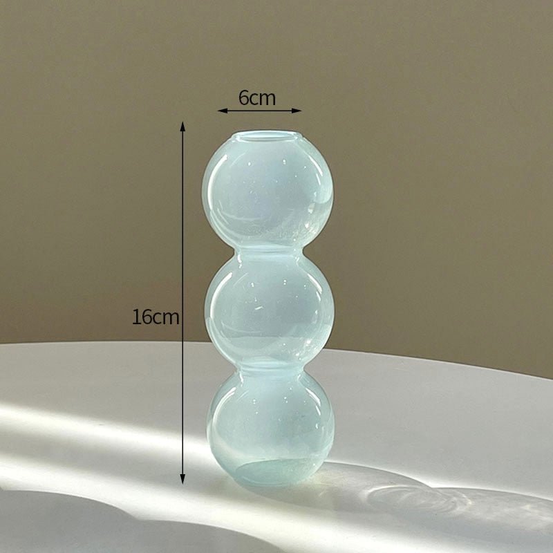 Kaktus + Pilzförmige Glasvasen