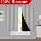 Klassische Blackout-Vorhänge mit Ösen – Thermisch isolierter, nicht bleichbarer Stoff für Wohnzimmer, Schlafzimmer, Küche, stilvolle Wohnkultur
