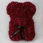 Frendorf | Valentinstag Geschenk Rose Bär Ewige Blume Rose Teddybär PE Schaum Bär 25cm Valentinstag