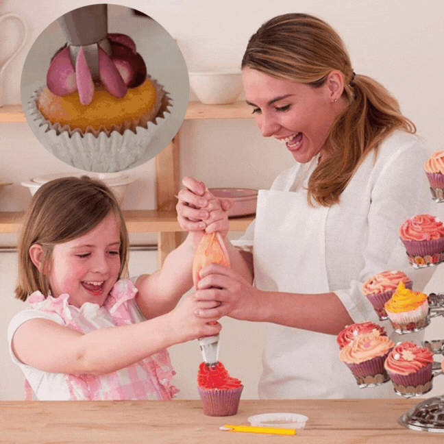 Frendorf | BakeMaster - Tortendekorationsset Noozles (14 Stück)