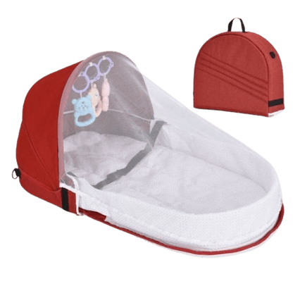 Frendorf | Faltbares & tragbares Babynest mit Moskitonetz – Schlafinsel Cosina
