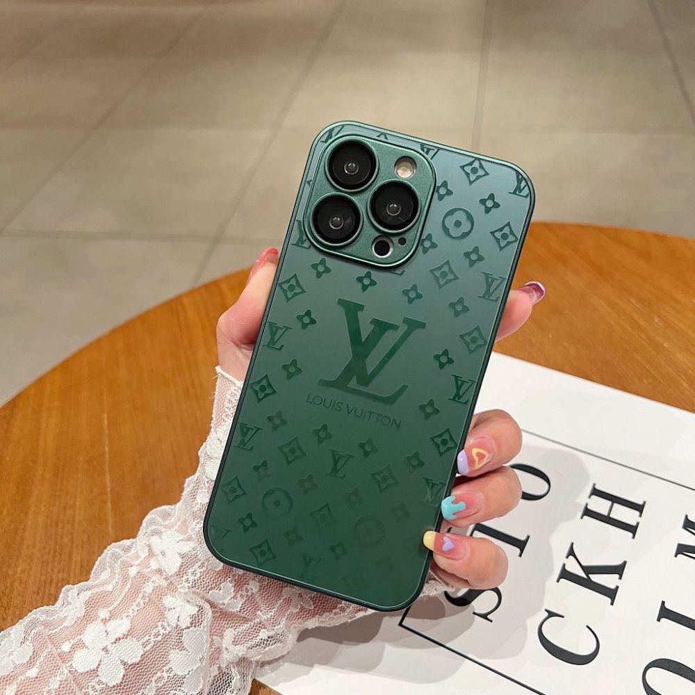 Frendorf | Luxuriöse Louis Vuitton Frosted Matte Hülle für iPhone 13 / 14 / 15 Serie