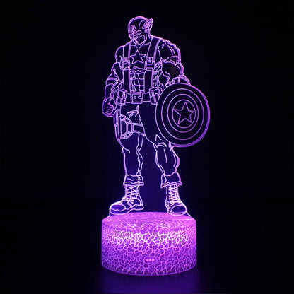 3D Lampe Marvel Captain America