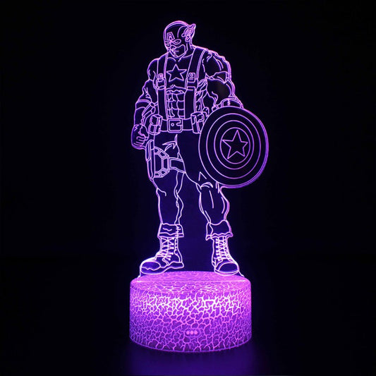 3D Lampe Marvel Captain America