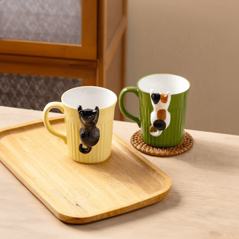 Cartoon Keramiktasse Katze