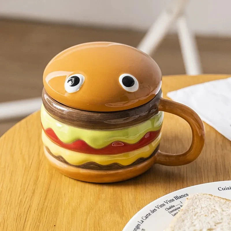 Cartoon Keramische Hamburger Kaffeetasse