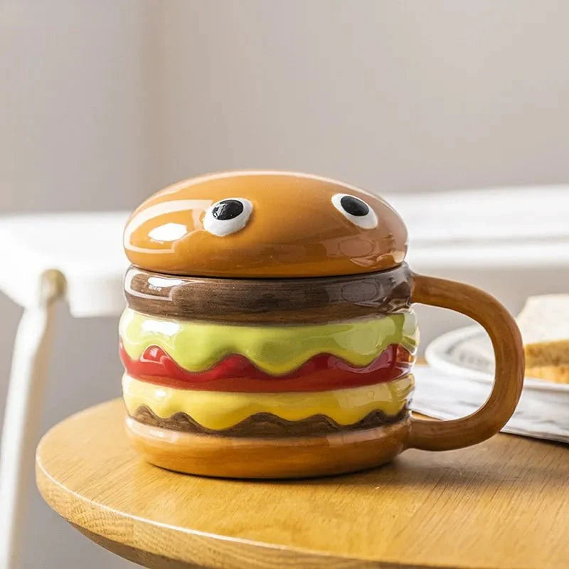 Cartoon Keramische Hamburger Kaffeetasse
